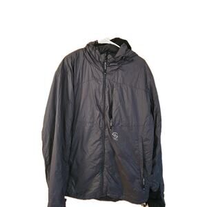 Loki Canyon puffy jacket, men's size XL Grey Nylon